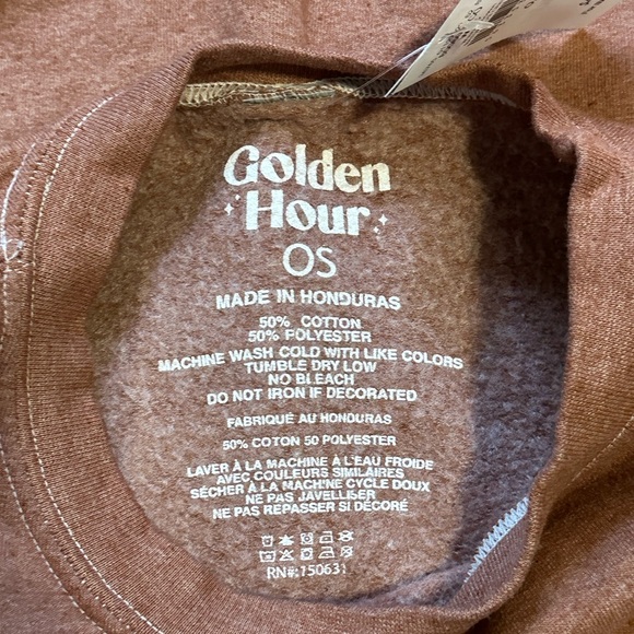 NWT Golden Hour OverSized Sweatshirt - One Size fits an XL - Picture 7 of 7